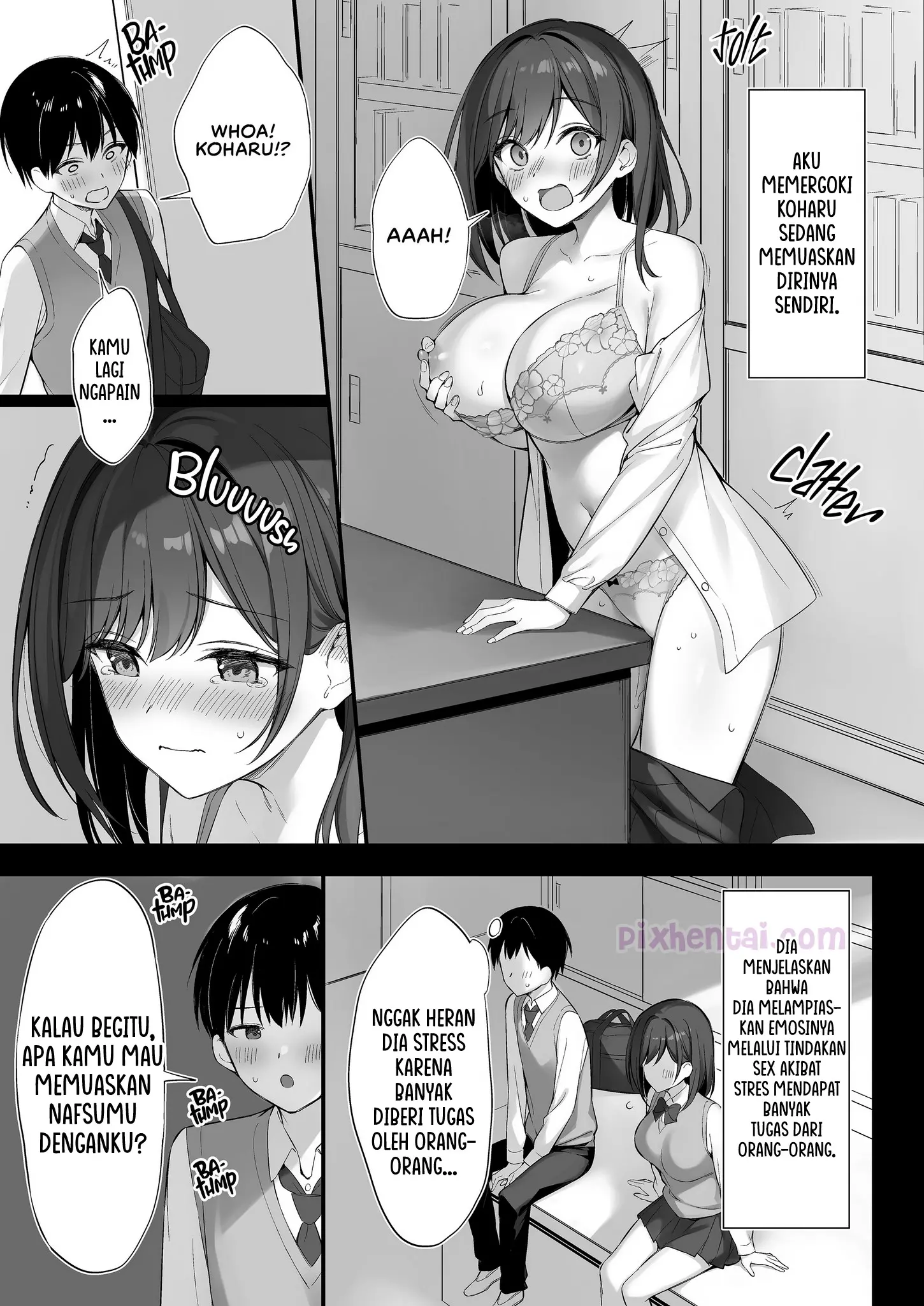Komik hentai xxx manga sex bokep Class no Seiso na Iinchou to Yaritomo ni Natta Hanashi 10